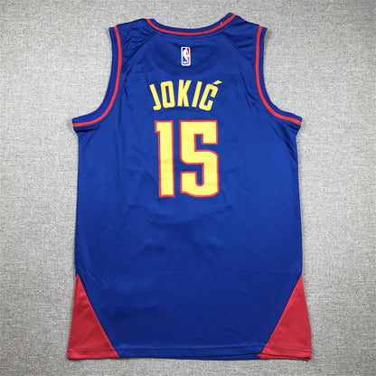 Men's Denver Nuggets Nikola Jokic #15 Blue 2022/23 Statement Edition Swingman Jersey1