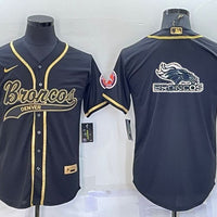 Men's Denver Broncos Black Game Jersey1