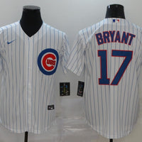 Men's Chicago Cubs Kris Bryant #17 White Replica Baseball Jersey1