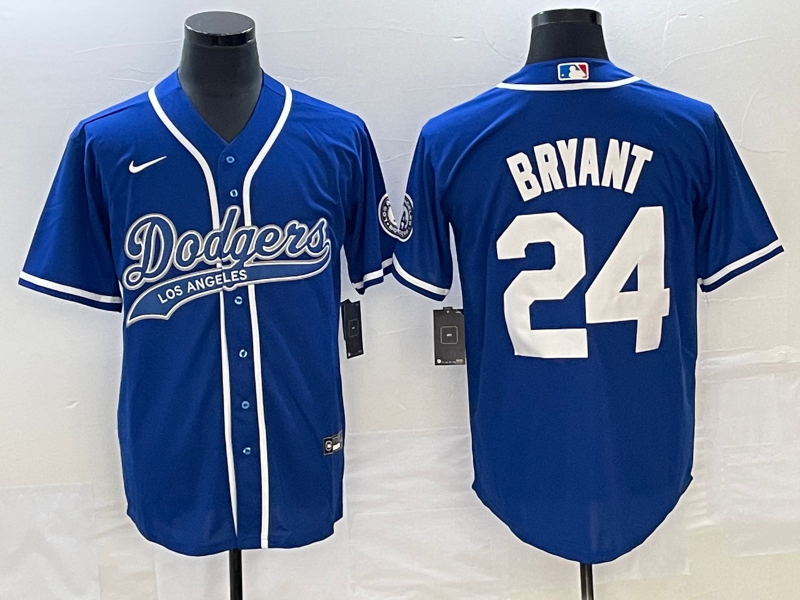 Men's Los Angeles Dodgers Kris Bryant #24 Royal Player Jersey1 Joint Edition
