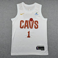 Men's Cleveland Cavaliers James Harden #1 White Swingman Jersey - Association Edition