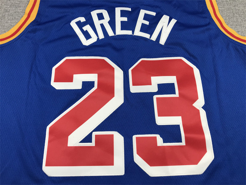 Men's Golden State Warriors Draymond Green #23 Blue Swingman Jersey1