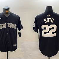 Men's New York Yankees Juan Soto #22 Black Game Jersey1