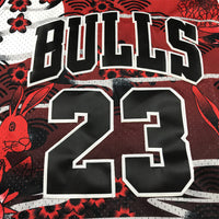 Men's Chicago Bulls Michael Jordan #23 Year of Rabbit Edition Hardwood Classics Swingman Jersey1