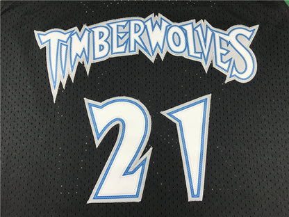 Men's Minnesota Timberwolves Kevin Garnett #21 Hardwood Classics Swingman Jersey1
