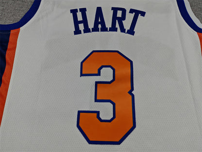 Men's New York Knicks Josh Hart #3 White 2025/26 Swingman Jersey - City Edition