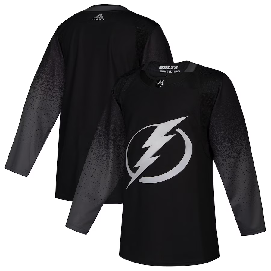 Men's Tampa Bay Lightning Black Alternate Authentic Blank Jersey1