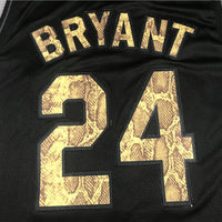 Men's Los Angeles Lakers Kobe Bryant #24 Black Swingman Player Jersey1