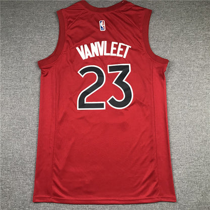 Men's Toronto Raptors Fred VanVleet Red 2021/22 Diamond Swingman Jersey1