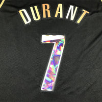 Men's Brooklyn Nets Kevin Durant #7 Black Swingman Player Jersey1