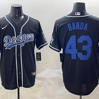 Men's Los Angeles Dodgers Anthony Banda #43 Black Player Jersey