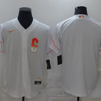 Men's San Francisco Giants White City Connect Replica Blank Jersey1