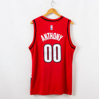 Men's Portland Trail Blazers Carmelo Anthony #00 Red Swingman Jersey1