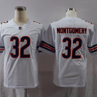 Men's Chicago Bears David Montgomery #32 White Player Game Jersey1