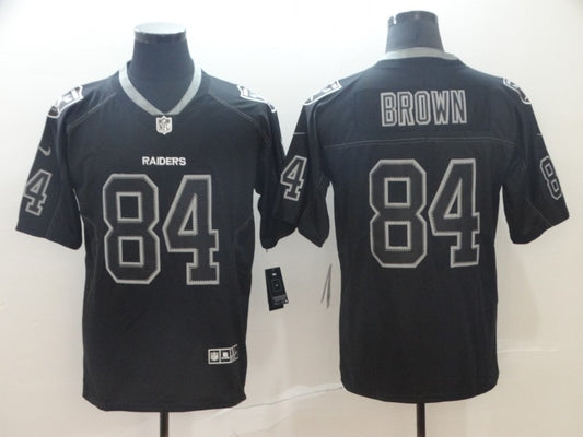 Men's Las Vegas Raiders Antonio Brown #84 Black Alternate Game Jersey1