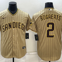 Men's San Diego Padres Xander Bogaerts #2 Tan Replica Player Jersey1