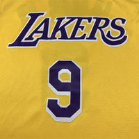 Men's Los Angeles Lakers Bronny James #9 Gold Swingman Player Jersey1 - Icon Edition