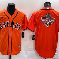 Men's Houston Astros Orange Replica Player Jersey1