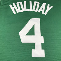 Men's Boston Celtics Jrue Holiday #4 Kelly Green Swingman Jersey1 - Icon Edition