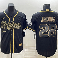 Men's Las Vegas Raiders Josh Jacobs #28 Black Player Jersey1 Joint Edition