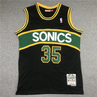 Kevin Durant #35 Seattle SuperSonics Black Throwback Swingman Jersey - JerseysFreak