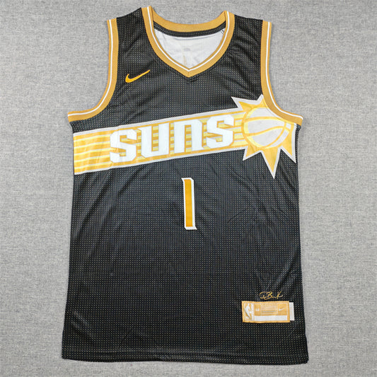 Men's Phoenix Suns Devin Booker #1 Black Select Series Swingman Jersey1
