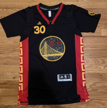 Men's Golden State Warriors Stephen Curry #30 Chinese New Year Jersey1