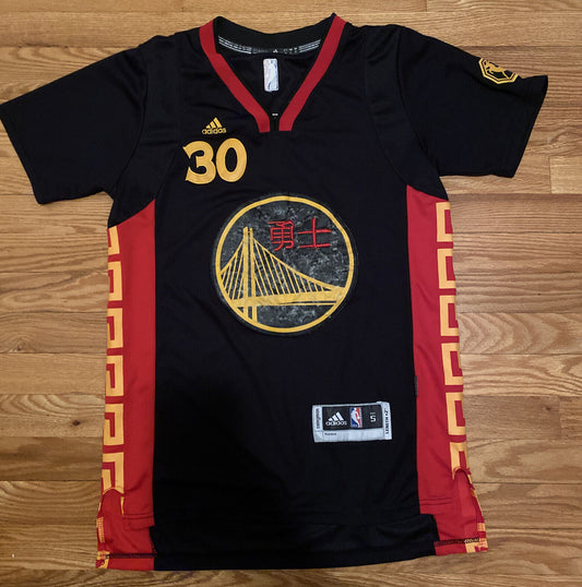 Men's Golden State Warriors Stephen Curry #30 Chinese New Year Jersey1