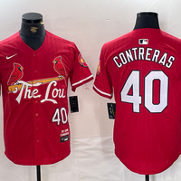 Men's St. Louis Cardinals Willson Contreras #40 Red 2024 City Connect Limited Player Jersey1