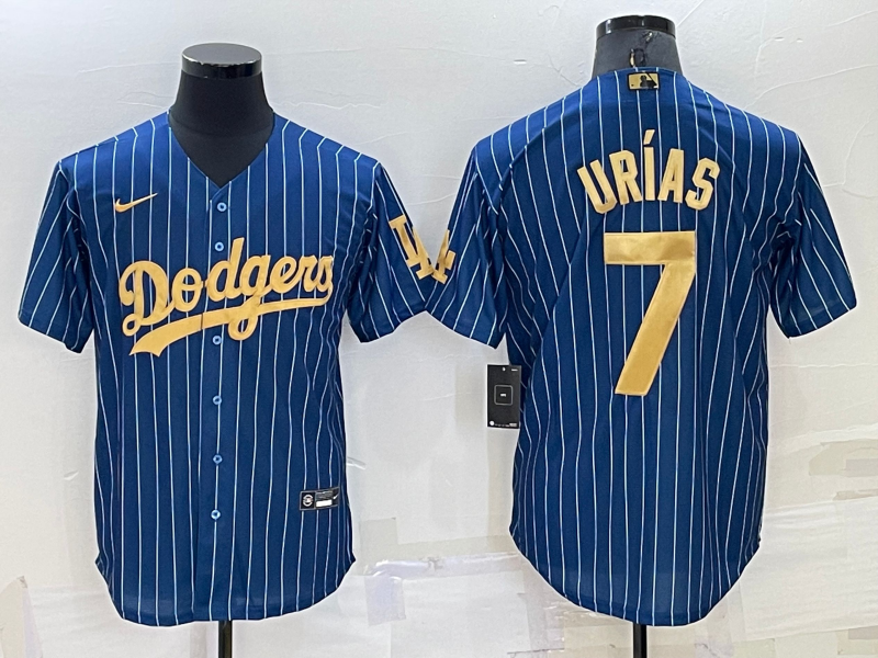 Men's Los Angeles Dodgers Julio Urias #7 Blue Game Jersey1