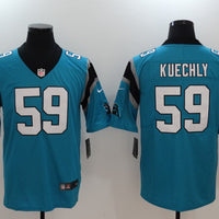 Men's Carolina Panthers Luke Kuechly #59 Blue Game Jersey1