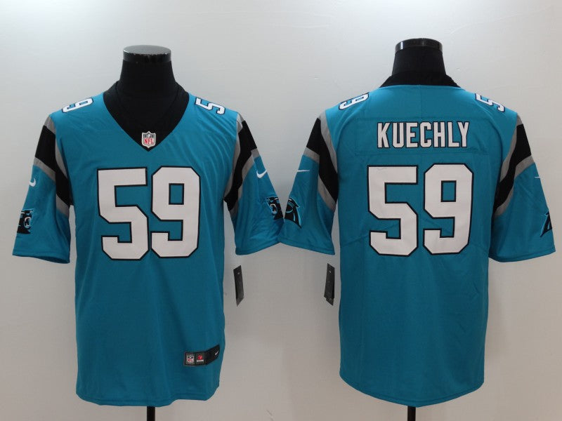 Men's Carolina Panthers Luke Kuechly #59 Blue Game Jersey1