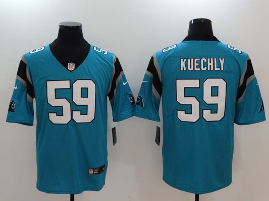 Men's Carolina Panthers Luke Kuechly #59 Blue Game Jersey1