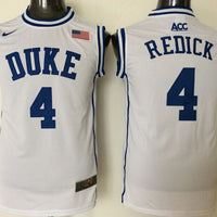 Men's Duke Blue Devils J.J Redick #4 White Game Jersey