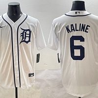 Men's Detroit Tigers Al Kaline #6 White Home Replica Player Jersey