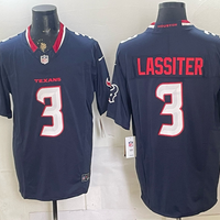 Men's Houston Texans Kamari Lassiter #3 Navy Team Game Jersey