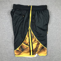 Men's Golden State Warriors Black 2022/23 City Edition Basketball Shorts1