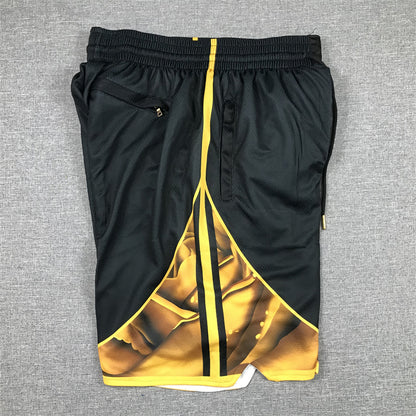 Men's Golden State Warriors Black 2022/23 City Edition Basketball Shorts1