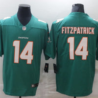 Men's Miami Dolphins Ryan Fitzpatrick #14 Green Game Jersey1
