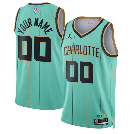 Men's Charlotte Hornets Mint 2024/25 Custom Swingman jersey1 - City Edition