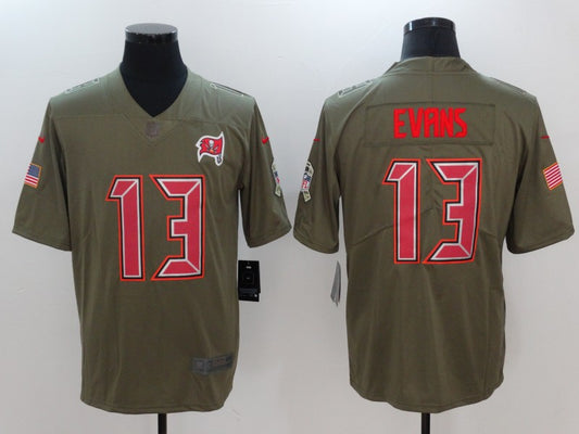 Men's Tampa Bay Buccaneers Mike Evans #13 Brown Alternate Game Jersey1