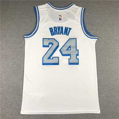 Men's Los Angeles Lakers Kobe Bryant White 2020/21 Swingman Jersey1 City Edition