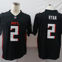 Men's Atlanta Falcons Matt Ryan #2 Black Game Player Jersey1