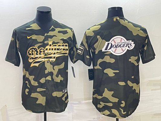 Men's Los Angeles Dodgers Camouflage Replica Player Jersey1