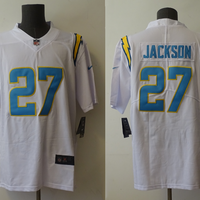 Men's Los Angeles Chargers J.C. Jackson #27 White Game Jersey