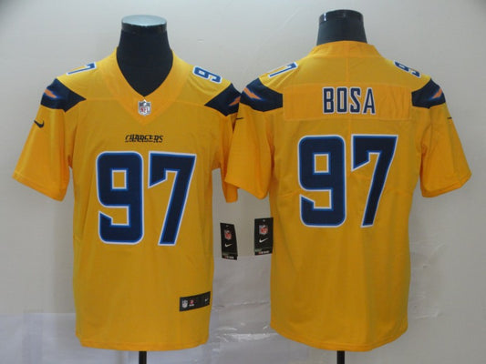 Men's Los Angeles Chargers Joey Bosa #97 Yellow Inverted Legend Jersey1