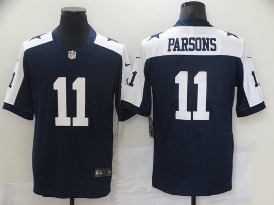 Men's Dallas Cowboys Micah Parsons #11 Navy Alternate Fashion Game Jersey1
