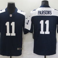Men's Dallas Cowboys Micah Parsons #11 Navy Alternate Custom1 Game Jersey1