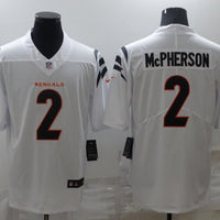 Men's Cincinnati Bengals Evan McPherson #2 White Game Jersey1