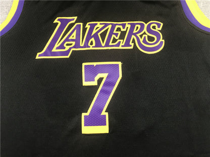Men's Los Angeles Lakers Carmelo Anthony Black 2020/21 Swingman Player Jersey1